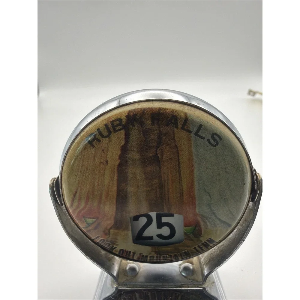 Vintage Rare Ruby Falls TN Desk Flip Calendar Chrome Souvenir Works